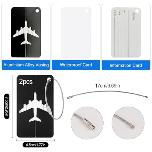 4 Pcs Heavy Duty Luggage Straps, 200x5cm Travel Packing Belt with Buckle — view 3