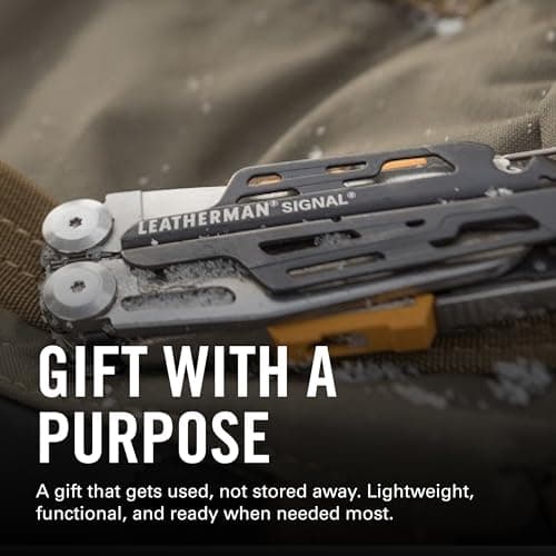 Leatherman Signal Multi-Tool - 19 Tools for Camping & Survival, Silver — view 6
