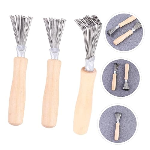3pcs Hair Brush Cleaner Claw Wood Comb Cleaning Rake — view 2