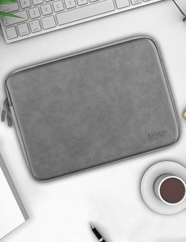 Alfheim 14 Inch Waterproof PU Leather Laptop Sleeve Case — view 6