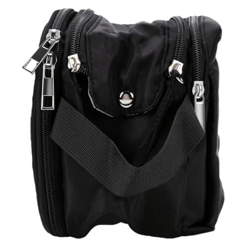 Annadue Travel Toiletry Organizer Bag for Men Women Cosmetic Pouch (Black) — view 5