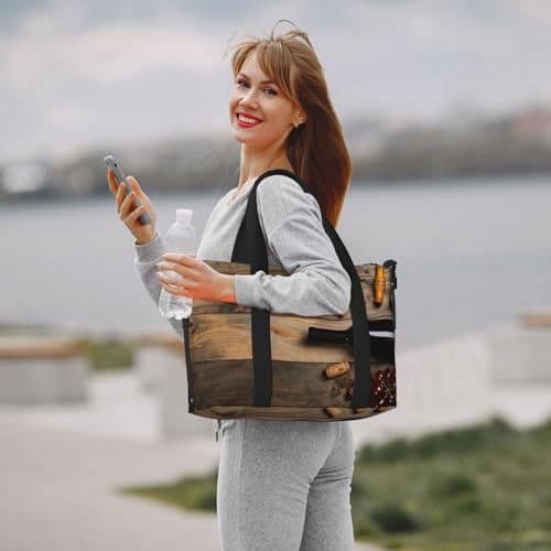 Wine Bottle Corks Grapes Travel Duffel Bag,Sports Gym Yoga Duffel Bag Weekender Overnight Totes Bag Compartment — view 5