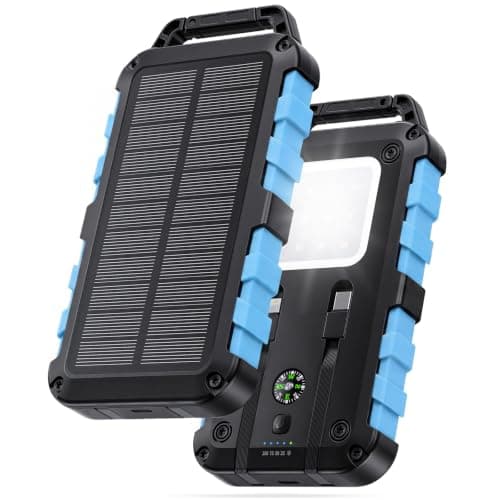 WOWMVP Solar Power Bank 26800mAh 22.5W Fast Charging Portable Charger