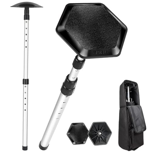 HUIJUTCHEN Golf Travel Bag Support Rod, Sturdy Aluminum Alloy Support System Adjustable Telescopic Pole with Anti-Impact Cover for Golf Club Bag Protection Stiff Arm Golf Bag Accessories