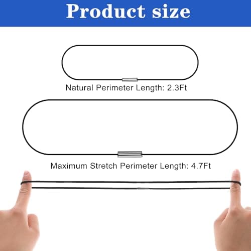 4 Pack Trash Can Bands Trash Bag Holder Trash Can Rubber Bands for 13 to 30 Gallon Garbage Cans Trash Bag Clips Elastic Bands Garbage Bin Elastic Strap for Home Office — view 2