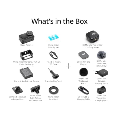 DJI Osmo Action 4 Standard Combo - 4K/120fps Waterproof Action Camera with a 1/1.3-Inch Sensor, Stunning Low-Light Imaging, 10-bit & D-Log M Color Performance, Long-Lasting 160 Mins, Outdoor Camera — view 6