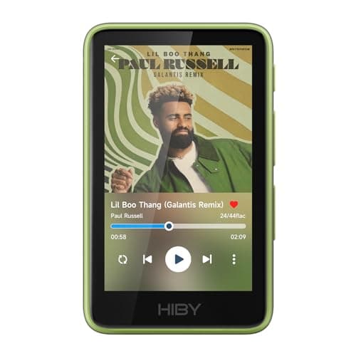 HiBy Music R1 Bluetooth MP3 Player with Touchscreen, Hi-Res Audio & Wireless Dual Certified, Supports Tidal & Qobuz Streaming, LDAC, Expandable Storage up to 2TB, 15-Hour Playtime