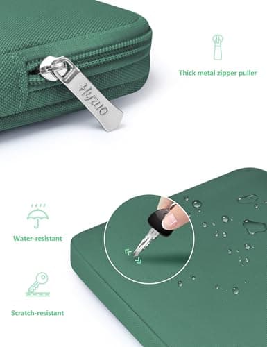 HYZUO 13 Inch Laptop Case Sleeve Bag Set for MacBook Air M5, Jungle Green — view 4