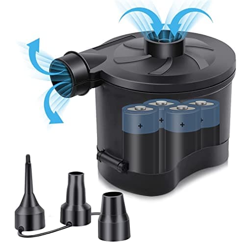 OBEST Electric Air Pump, Battery Powered, Portable USB Mini Inflator/Deflator for Inflatables, Mattress, Pool, Outdoor Pool, Boat