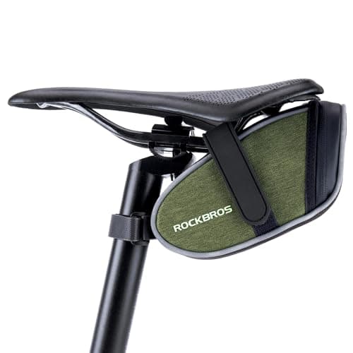ROCKBROS Bicycle Saddle Bag, Bike Underseat Bag, Green