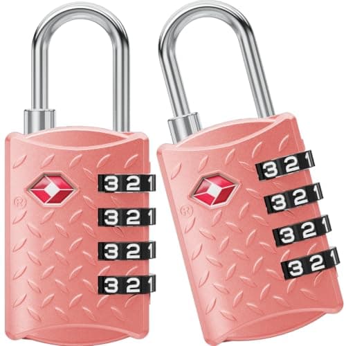 NovLock TSA Padlock for Suitcases, TSA Approved Luggage Locks for Travel