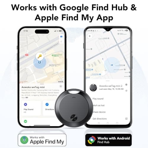 Air Tracker Tags Bluetooth Item Finder-4Pack，Compatible with Android(Find Hub) & iOS(Find My), Replaceable Battery, IP67 Waterproof, Suitable for Luggage, Bags, Wallets, Backpacks, Keys Tracking Tag — view 2
