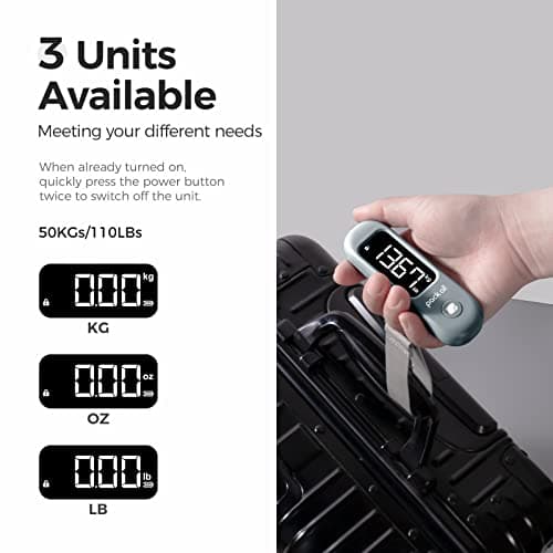 pack all 110 Lbs Digital Luggage Scale for Travel, 0.1Lb Precision — view 4