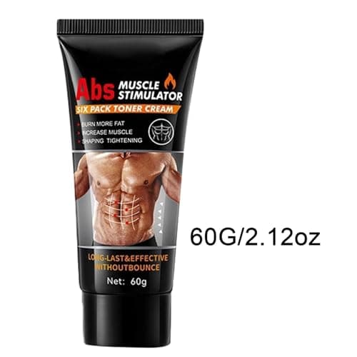 Abs Muscle Stimulator, Belly Firming Massage, Professional Abs Toning Cream 60g for Busy Professionals Workout Beginners Men Dads Husbands Boyfriends Daily Routine Home Office Travel Hardware Gear — view 6