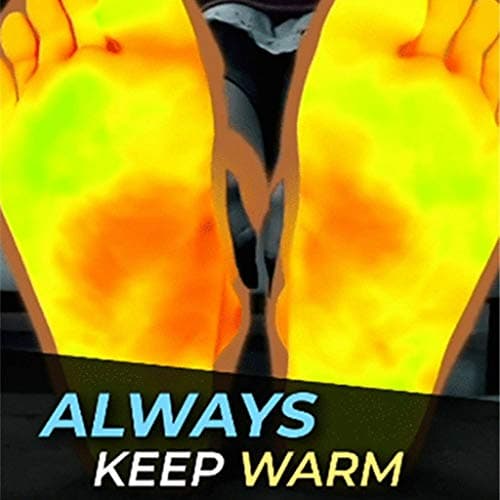 5 Pairs Self Heating Socks for Mens Women, 5PC 3PC Warm Winter Health Sock Tourmaline Therapy Magnetic Self-Heating Socks Thermal Tourmaline Slimming Health Sock (5PC-Black*5) — view 3