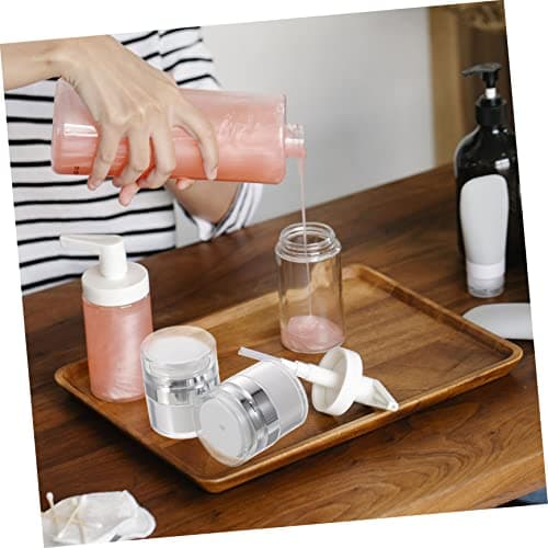 CATIEBYE 2pcs Refillable Acrylic Face Cream Pump Dispensers 15ml Lightweight Travel Size Moisturiser Containers for Travelling — view 6
