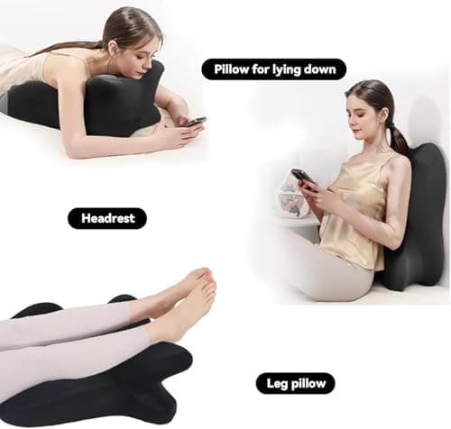Sweet Spot Pillow, 27 Degree Angle Perfect Position Couple Pillow Enhance Experience, Sweet Love Nest Spark Wedge Cushion, Rebound Memory Foam Ergonomic Posture Support for All Postures (Black) — view 4