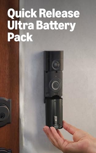 Ring Battery Video Doorbell 4K Pro (newest gen), DIY Wireless Doorbell Camera, Retinal 4K, wide-angle, 10x Zoom, Quick Release Ultra Battery Pack, 30-day free trial of Ring Subscription Plan — view 3