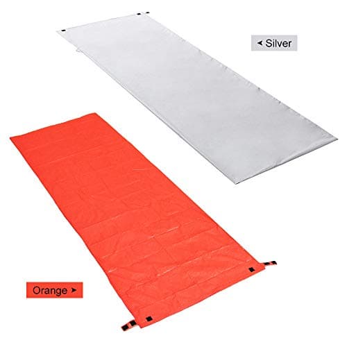 Sleeping Bag, Camping Sleeping Bag Sleeping Bags For Adults Camping Sleeping Bag Lightweight Sleeping Bag For Warm Camping Hiking Outdoor Travel with Compression Bags (Silver) — view 2