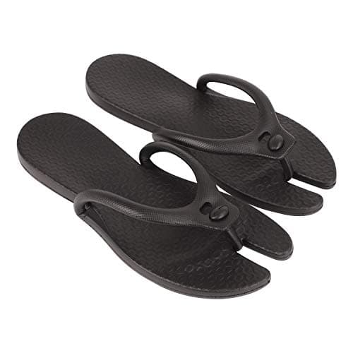 Unisex Travel Foldable Flip Flops Men Summer Portable Indoor Outdoor Shoes Non-Slip Rubber Sole Thong Sandals Beach Pool Sandals Massage Detachable Slider Shoe House Spa Yoga Open Toes Slippers — view 3
