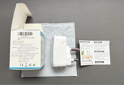 UK to South Africa Plug Adapters, South Africa Power Converter with 4 USB Grounded Universal Travel Adapter 3 pin for South Africa Ghana, Bahrain, Mauritius etc (Type M travel adapter) — view 5