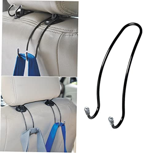 2pcs Car Back Seat Hooks Stainless Steel Storage Organizers — view 6