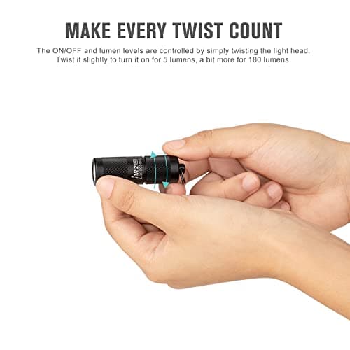 OLIGHT i1R 2 Pro EDC Keychain Torch LED Flashlight, Black — view 5