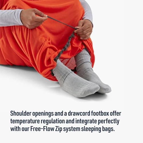 Sea to Summit - Reactor Extreme Sleeping Bag Liner - Regular Mummy With Drawcord - Thermolite For Thermal Boost - Ultra-Sil Stuff Pack - For Backpacking, Camping & Winter Camping - Orange - 364g — view 4