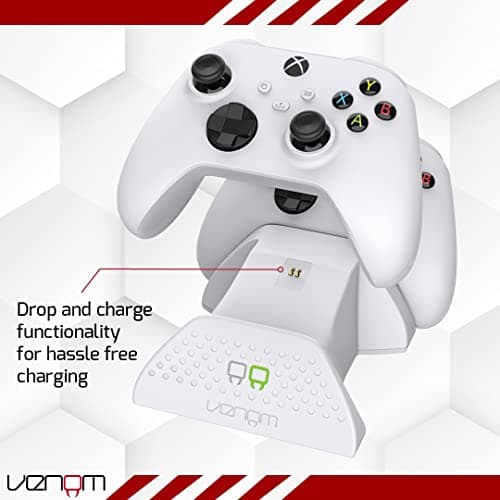 Venom Twin Charging Dock with 2 x Rechargeable Battery Packs - White for Xbox Series X & S/Xbox One — view 4