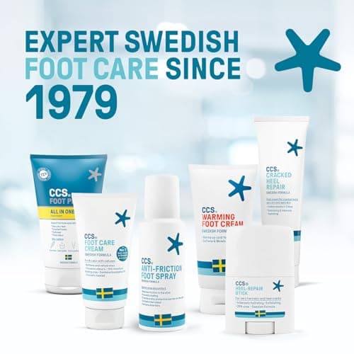 CCS Cracked Heel Repair Cream- Visible Results in 3 Days for Heels and Very Dry Feet, Contains 25% Urea Lactic Acid, Clinically Tested, Travel size,75 ml — view 6