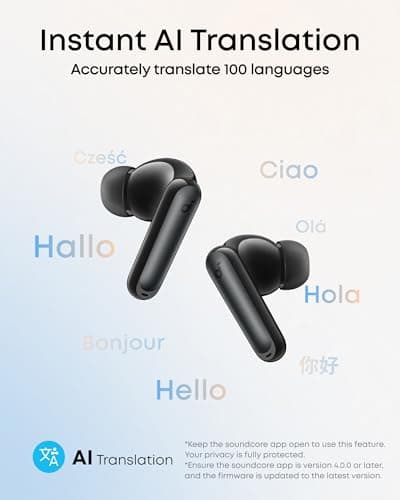 soundcore P41i by Anker Adaptive Noise Cancelling Earbuds with Portable Phone Charger (USB-C), 192-h Playtime, Immersive Sound, 6-Mic AI Calls, IPX5 Wireless Earbuds, Bluetooth 5.3 — view 4