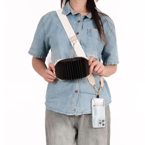 BSITSSS Fashion Phone Strap with Zippered Pouch, MobilePhoneLanyard Accessories, Phone Lanyard Pouch, Multifunctional Cross Body Wallet with Clip, Anti Theft PhoneStrap for Women — view 4