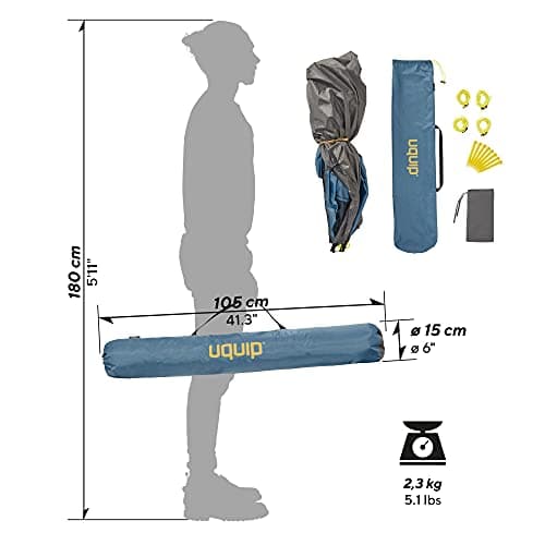 Uquip Speedy XL Beach Tent - Resealable - with Ground Cover - Quick Assembly and Disassembly — view 4