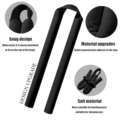 MZinge Heatless Hair Curler Set, Overnight Curling Rods 2 Sizes (1.5inch & 0.5inch) for All Hair Types, No Heat Damage, Complete Styling Kit with Sleep Cap & Storage Bag for women gifts (Black) — view 3