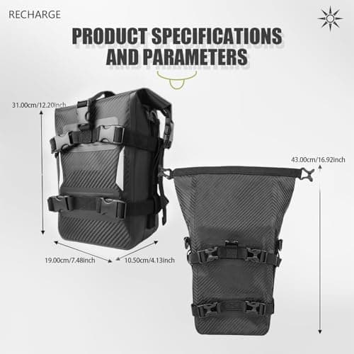 Efficient motorcycle bag motorcycle touring bag quick release protective storage bike dry — view 3