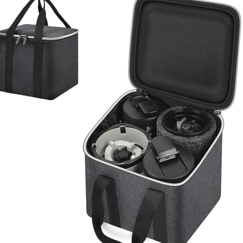 Cryfokt Compact Blender Storage Bag for Fit & Personal Blenders Travel Carry Case with Compartments for Cup Blade Lid Charger Oxford Cloth Tear Proof Splash Proof Lightweight Portable — view 5