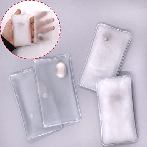 Reusable Pocket Hand Warmers, Click Activated Instant Heat Packs, Snap It Hot/Cold Gel Heating Pad for Pain Relief, Sore Muscles, Stiffness, Aches, Instant Hot Pad, Hot Compress (Small White 4PCS) — view 4