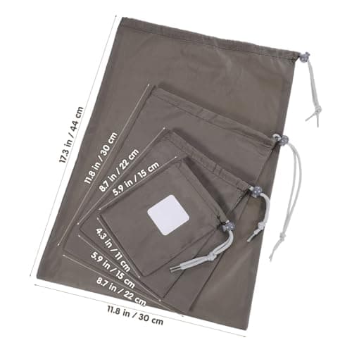 WINOMO 4Pcs Nylon Drawstring Bag, Drawstring Storage Bag, Multi Storage Ditty Bags for Travel& Outdoor Activity — view 2