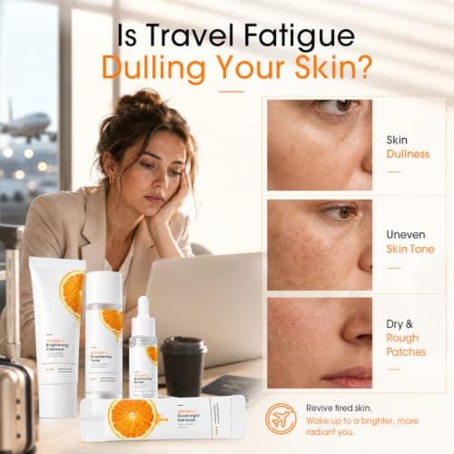 Vitamin C Skincare Set for Radiance & Brightening, 6Pcs Travel-Size — view 5