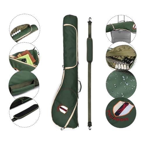Portable Nylon Golf Bag Lightweight Sunday Carry Bag Foldable Club Case — view 2