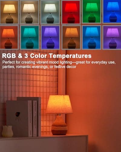INTELIVE 10" H Small Rechargeable Cordless Ceramic Table Lamp, Coastal — view 5