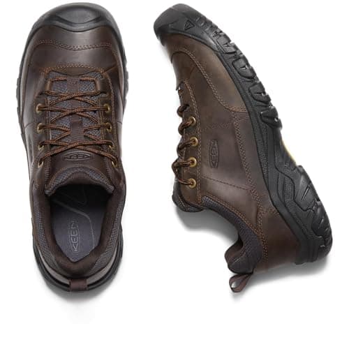 KEEN Men's Targhee 3 Oxford Casual Hiking Shoes, Dark Earth/Mulch, 9.5 — view 4
