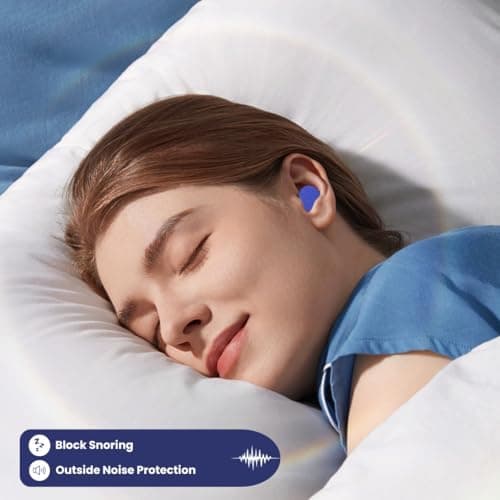 Hushy Premium Foam Earplugs for Sleep & Noise Cancelling – 120 Pack Ultra-Soft Hypoallergenic Ear Plugs 38dB SNR for Sleeping, Studying, Travel & Work with Carry Case (Royal Blue). — view 3