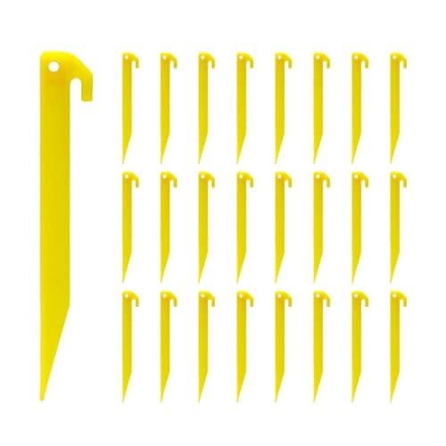 24pcs Plastic Tent Pegs Durable Spike Hook Awning Camping Caravan Pegs Accessory