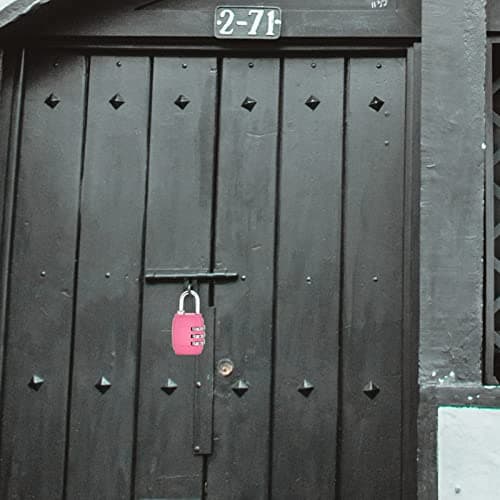 3PCS Luggage Locks Combination 3 Digit Combination Padlock Security Padlocks Resettable Code Locks Suitcase Combination Locks Waterproof Coded Padlock Small Digit Locker Padlock for Gym Locker Zip — view 6