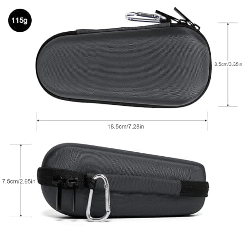 Travel Case for Electric Shaver for Braun Series 3/5/6/7/8/9, Hard EVA Storage Bag with Double Straps, Portable Protective Organizer for Men's Electric Shaver, Charger and Accessories, Grey — view 2