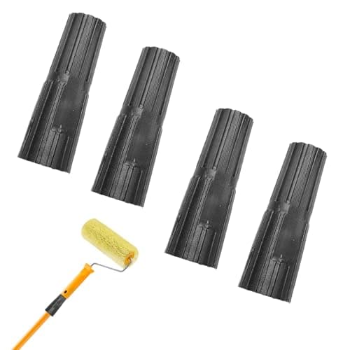 4 Pcs Screw Fit Extension Poles, Plastic Extension Pole Adapter, Universal Innovative Paint Roller Extensions Pole Adapter, Simple Screw-On Tool, Perfect for Detail Work and Hard-to-Reach Corners