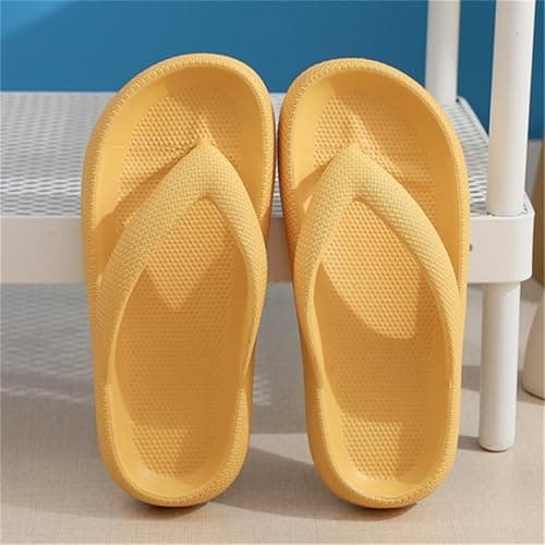 Eva Beach Flip Flops & Pool Slides for Women and Men (Yellow 7Uk) — view 2
