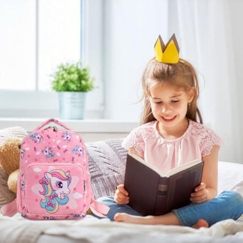 QYEHF Unicorn Backpack, Teenager Primary School Bag, Waterproof Nylon Rucksack, Casual Daypack, Book Bag for Campus Outdoor Travel Bag Nursery Book Bag Casual Daypack — view 6