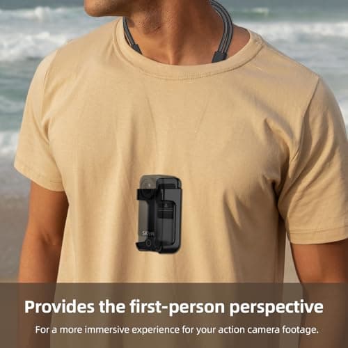 Andoer Magnetic Neck Support for Mini Action Camera Sjcam Quick Release with Adjustable Shoulder Strap Compatible with Sjcam C300 — view 6